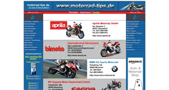 Desktop Screenshot of motorrad-tips.de