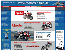 Tablet Screenshot of motorrad-tips.de